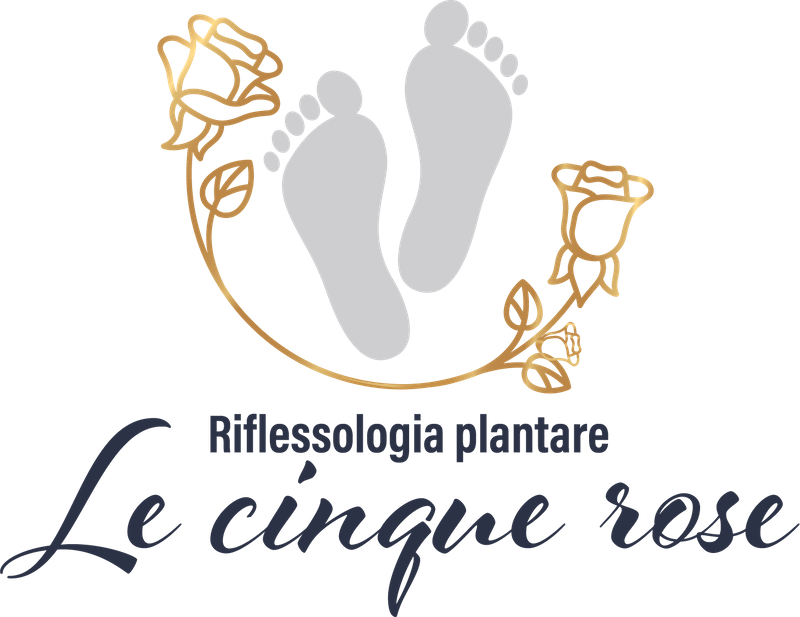 riflessologia plantare le cinque rose logo